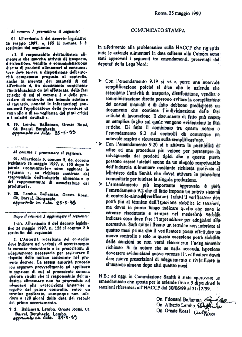 comunicato stampa